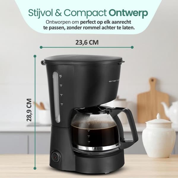 Emerio CME-116801 Compact Coffee Maker Black