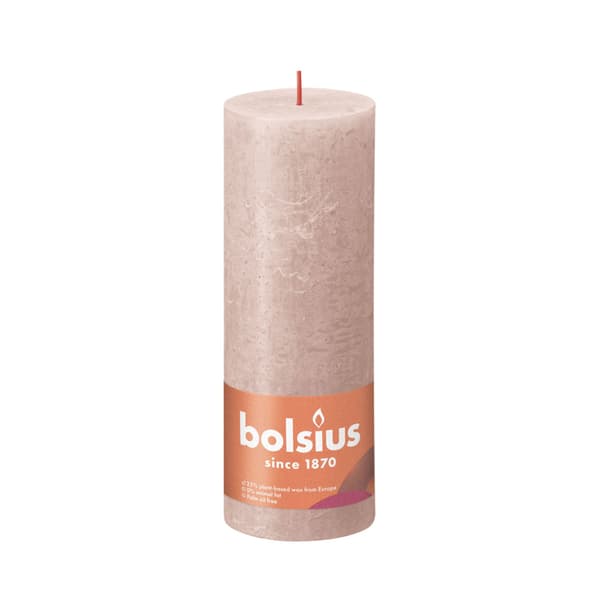 Bolsius Candle 19x6.8 cm Misty Pink