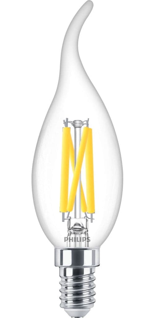 Philips LED Classic 40W BA35 E14 Clear Dimmable 15,000 Hours Wgd90 Srt4