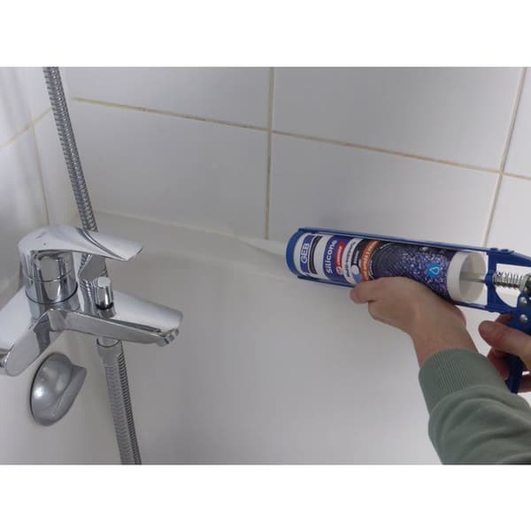 GEB Multi-Surface Sanitary Silicone - 60 Chrono - White - 280 ml
