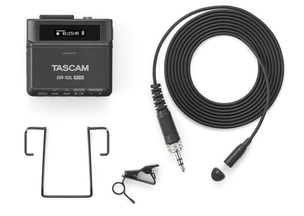 Tascam DR-10 L Pro Digital Recorder with Lavalier Microphone