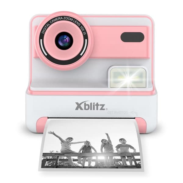 Xblitz Flash Pink Instant Camera with Thermal Printer for Children