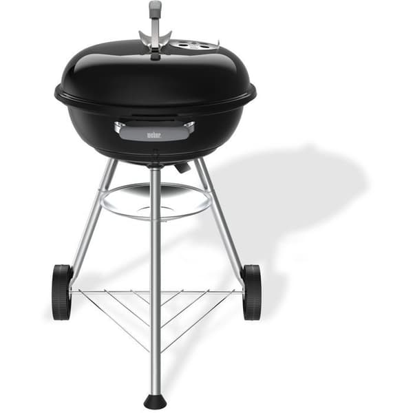 Weber Compact Kettle Charcoal Barbecue - 47 cm - Enamelled Steel - 6 Place Settings - Black
