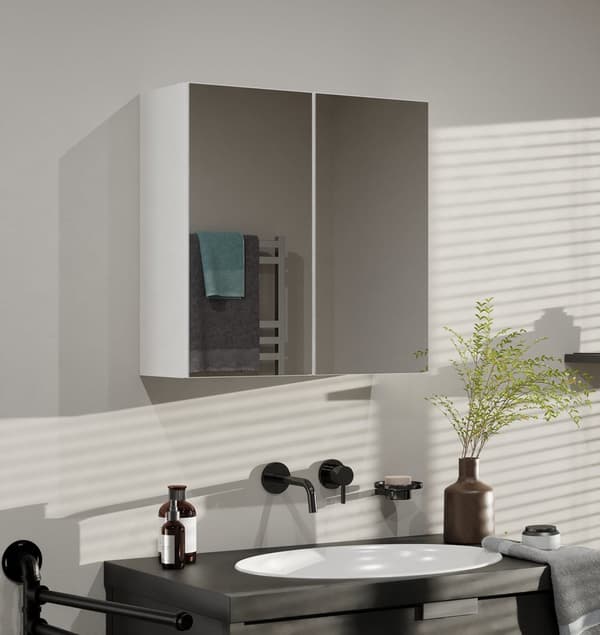 Topeshop POLA 2DL BIEL Bathroom Storage Cabinet White