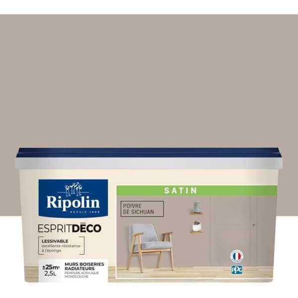 RIPOLIN Wall Paint Satin Sichuan Pepper 2.5 L