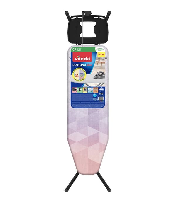 Vileda Ironing Board Diamond Plus 120 x 38 cm Height Adjustable