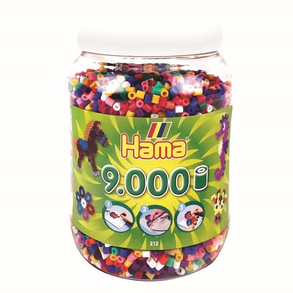 Hama Iron-on Beads Jar 9000 Pieces