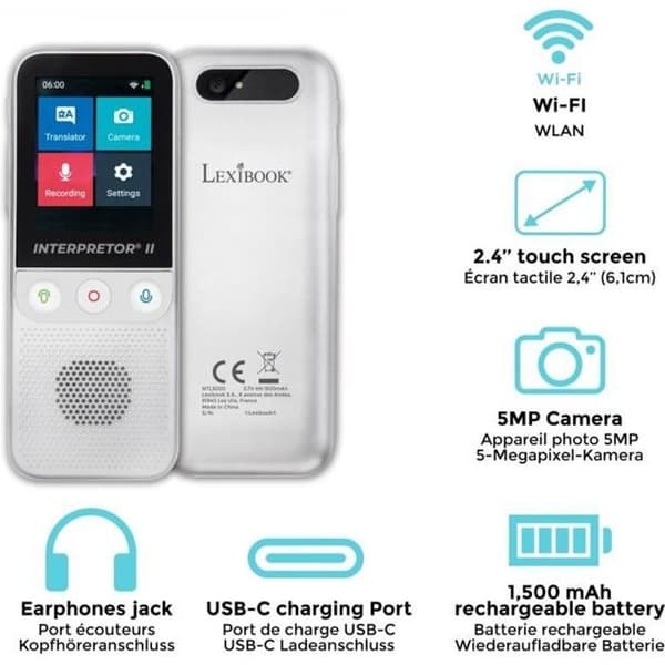 Interpretor 2 - Instant AI Voice Translator - 137 Languages with Camera