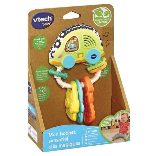 Vtech Baby Magic Keys Sensory Rattle, Bioplastic Material