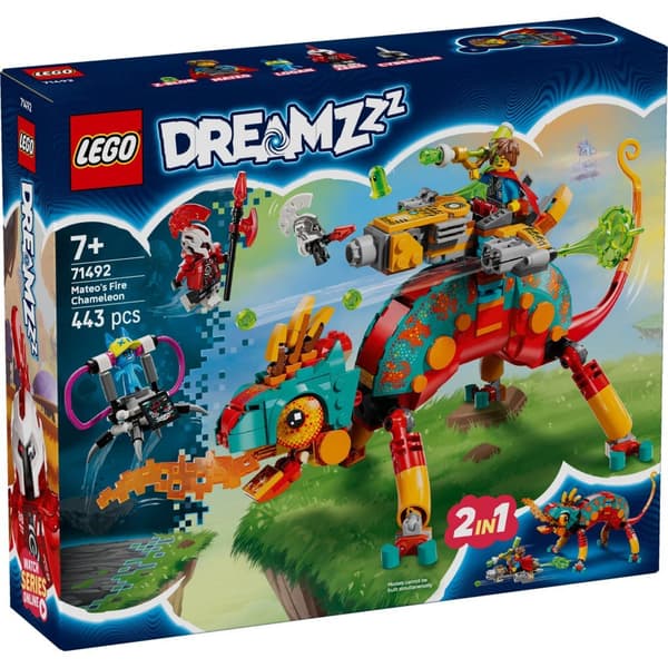 Lego Dreamzz Mateo's Fire Chameleon Building Set - 7+ Years