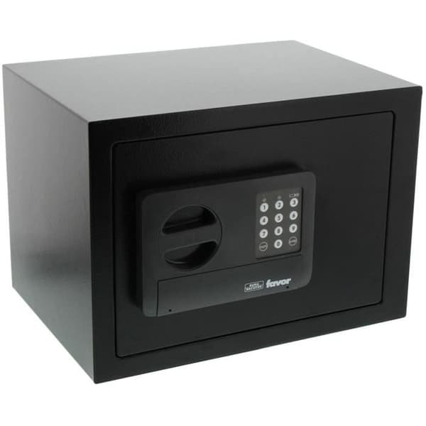 Favor S5 E Safe - BURG WACHTER - Double-bitted Lock - 22 L - Black