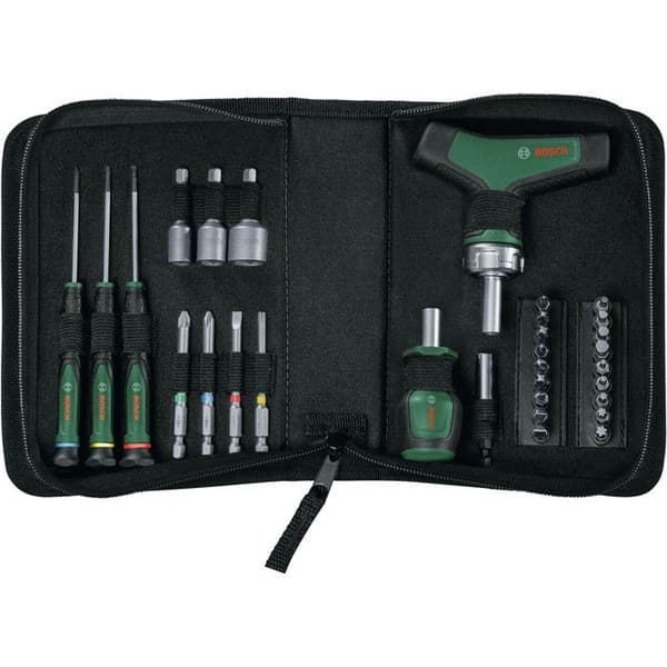 BOSCH 31-Piece Precision Screwdriver Set - Includes Ratchet Screwdriver