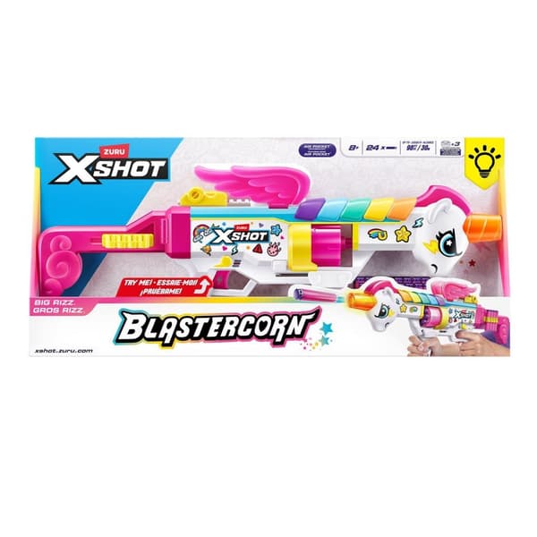 Zuru X-Shot Blastercorn Rizz Master + 24 Darts + Light