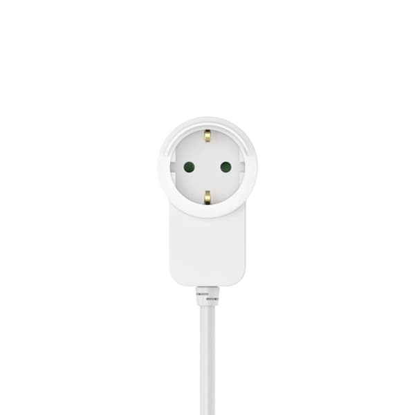 Hama 3-Way Power Strip Switch Extra Socket on Plug 1.4 M White