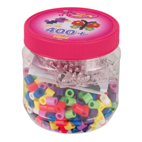 Hama Maxi Iron-on Beads Set in Jar 400+ Pieces