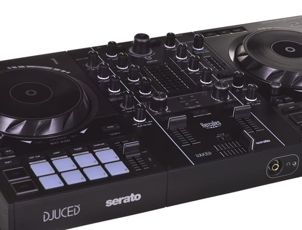 HERCULES DJControl Inpulse 500 - DJ Controller - Integrated Audio Interface - 16 RGB Pads - Black