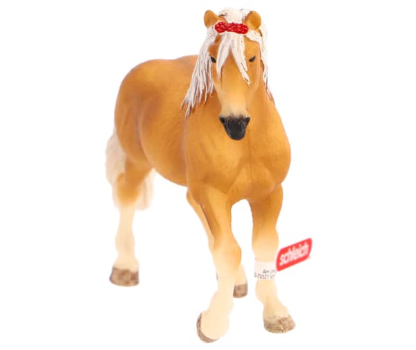 Schleich Haflinger Mare with Red Bow - Suitable for Children 5+