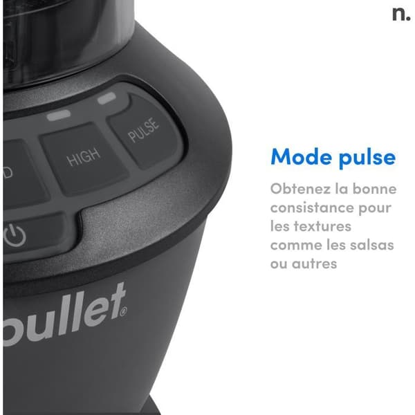 NUTRIBULLET Combo Blender - 1200W - 1.65 L Pitcher - Black - NBF500DG