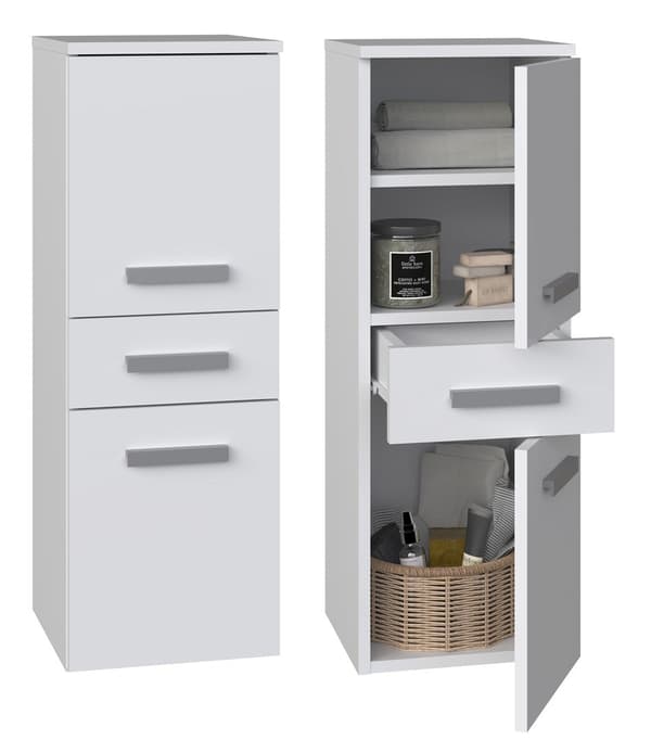 Topeshop NEL V DDS BIEL Bathroom Storage Cabinet White