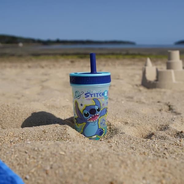 THERMOBABY Straw Cup - 420 ml - Leak-Proof - LILO & STITCH