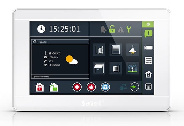 Satel Keypad INT-TSI-W Graphic 7 Inches White