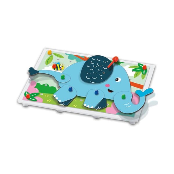SES Creative Mosaic Pinboard Animals - Interactive Craft Set for Kids