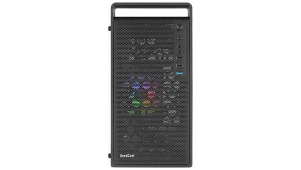 Aerocool PGS CS-109-G-BK-v1 FRGB Mini Tower Case - Black