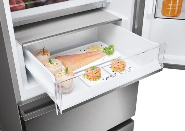 Haier HTW5620DNMG Combi Refrigerator 414 L Silver