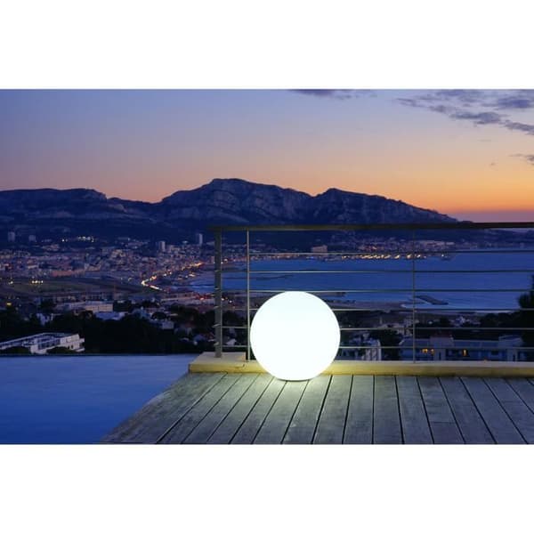 LUMISKY LED Outdoor Wired Light Sphere - White BOBBY - Ø60cm E27 Base