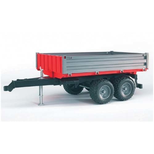 Bruder Double-Wheeled Trailer for Construction and Agriculture