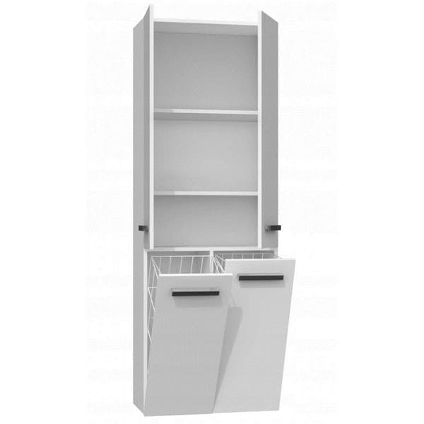 Topeshop Bathroom Storage Cabinet NEL DD 2K BPOŁ White