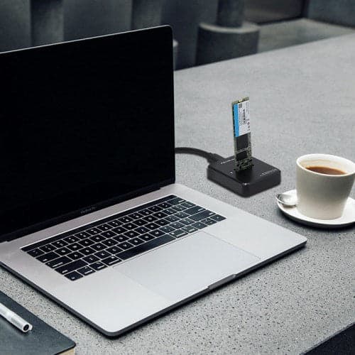 Qoltec 50313 Black M.2 SSD Enclosure