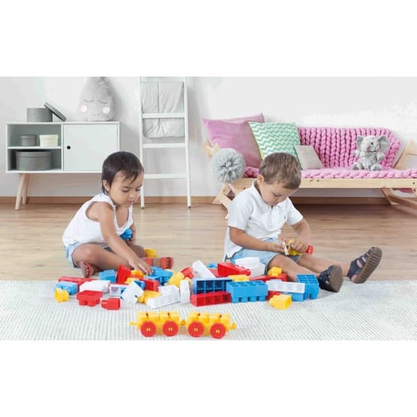 Dolu Block Train with 50 Blocks for Children from 12 Months
