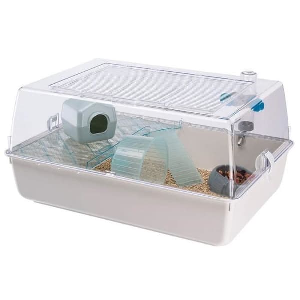 FERPLAST Hamster Cage 55x39x27cm Mini Duna White