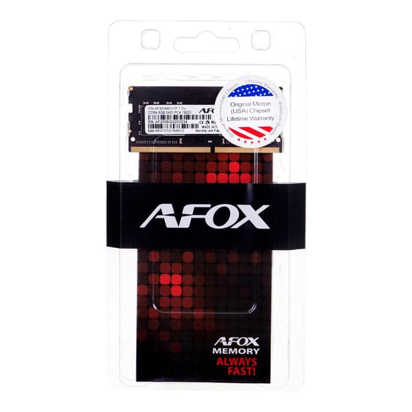 AFOX DDR4 8GB 2400MHz SO-DIMM Memory Module for Laptops