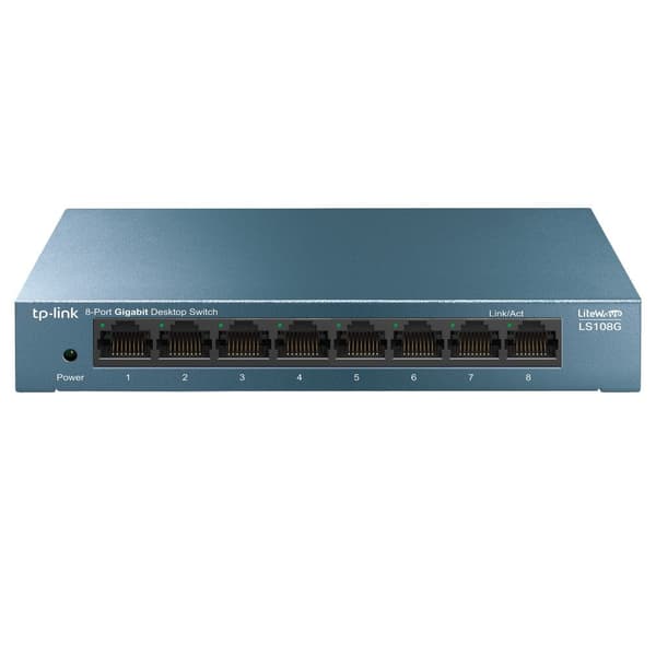 TP-Link LiteWave LS108G - Switch - Unmanaged - 8 x 10/100/1000 - Desktop - AC 220 V