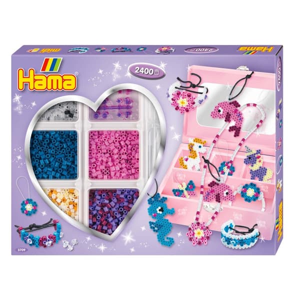 Hama Iron-on Beads Jewelry Making Set 2400 Pieces