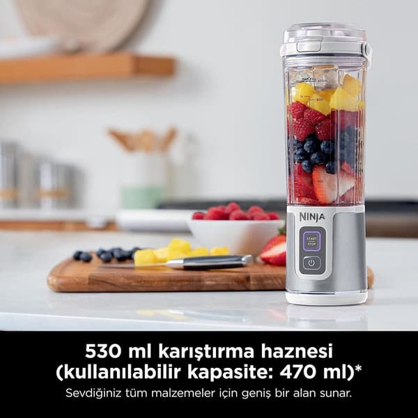 SharkNinja BC151EUWH Portable Cordless Blender - White