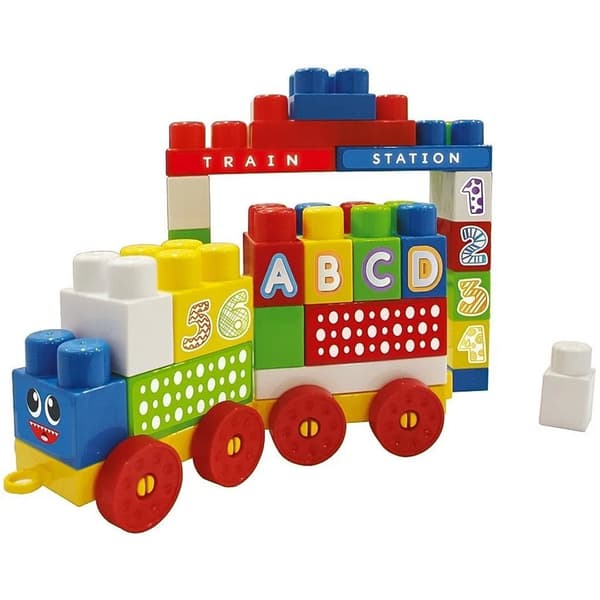 Dolu Block Train with 45 Blocks for Children from 1 Year
