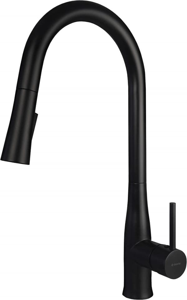 Deante Kitchen Faucet Pull-Out Spout Nero BDH N72M