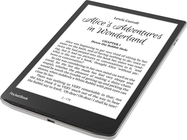 PocketBook InkPad 4 eBook Reader Touchscreen 32GB Wi-Fi Black Silver