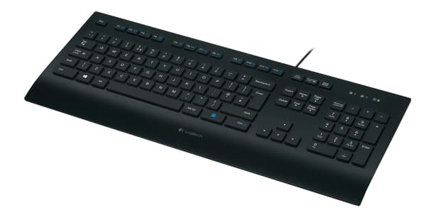 Logitech Keyboard K280e Wired USB for Business - Full-size, Spill-resistant, QWERTY