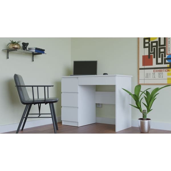 Desk Mijas Left White Matt