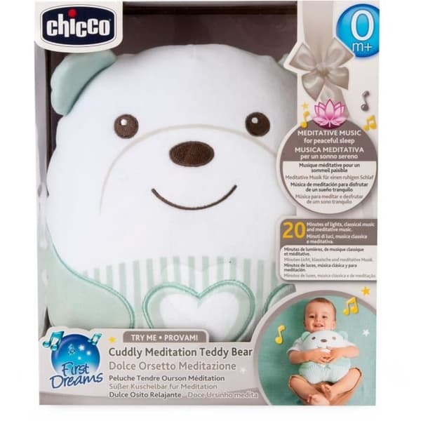 CHICCO - Soft Plush Teddy Bear - Green - From Birth