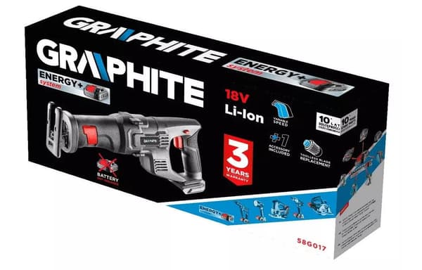 Graphite Cordless Energy+ 18V Li-Ion Sabre Saw Without Battery Pack