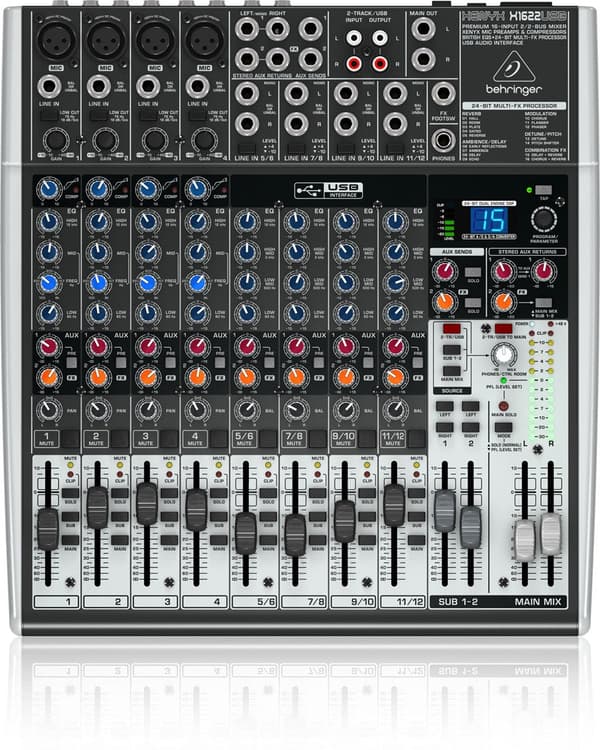 Behringer X1622USB Audio Mixer 16 Channels 10 - 200000 Hz