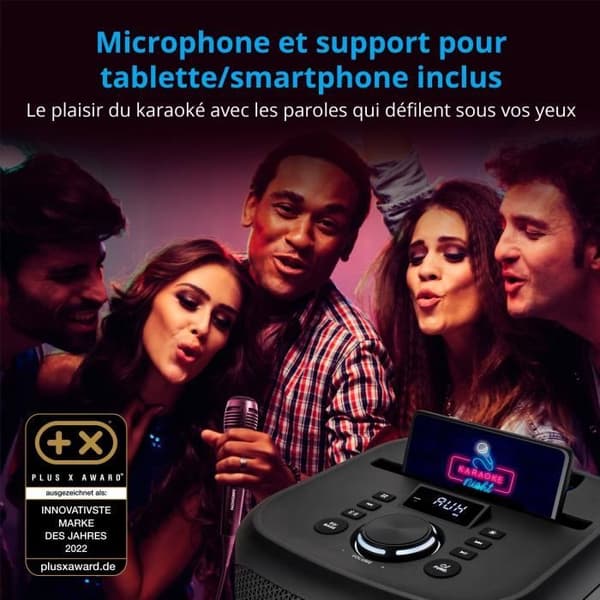 MEDION Compact Speaker - 50W RMS - Multicolor LED Ring