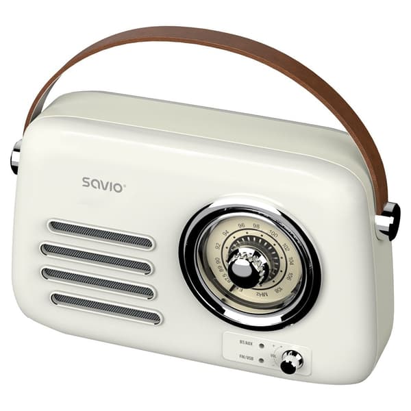 SAVIO RS-02 Portable Radio White