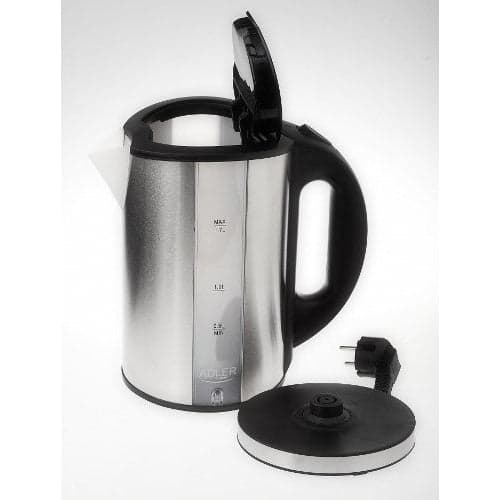 Adler Electric Kettle 1.7L 2200W Black Silver