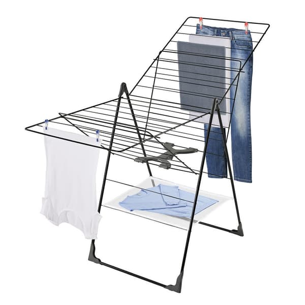 Leifheit Classic 250 Flex Drying Rack 25 m Drying Length Black 81472